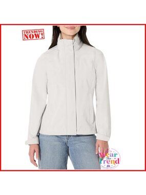 Women's Lightweight Waterproof Long Hooded Rain Jacket Anorak